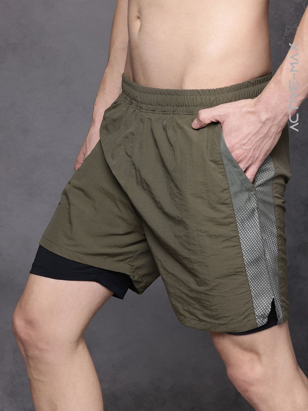 HRX by Hrithik Roshan Men Midpremiumrange Rapid-Dry Running Shorts - view 1