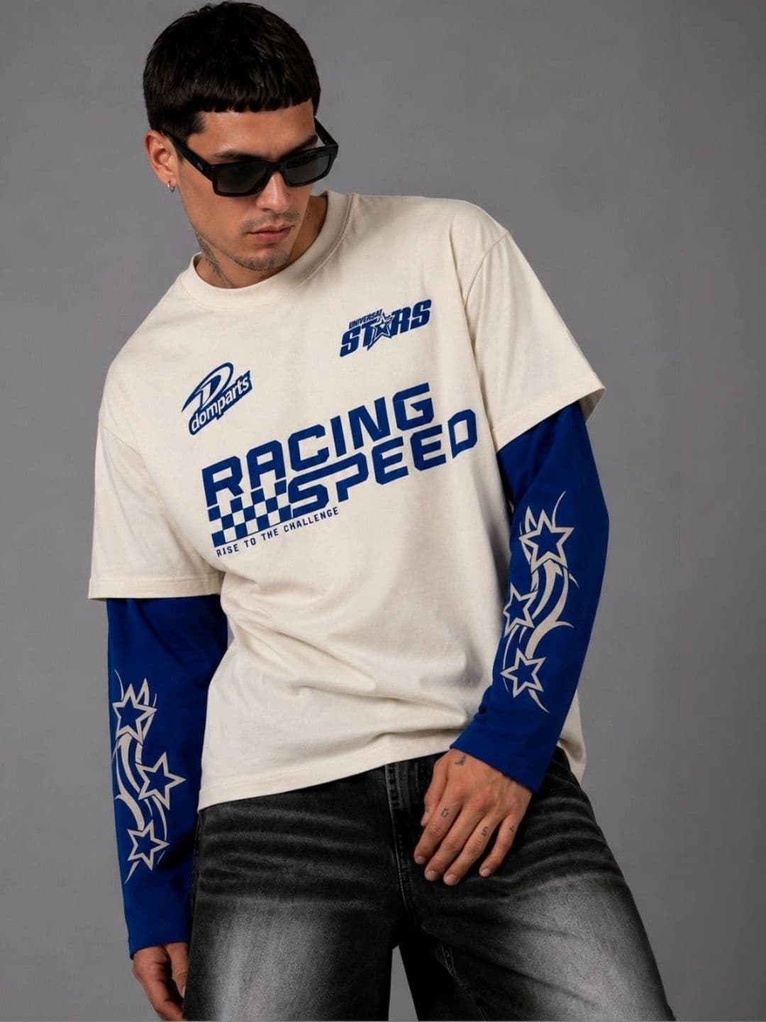 CLOTH N CODE Men Typography Printed Pure Cotton Boxy T-shirt - view 1