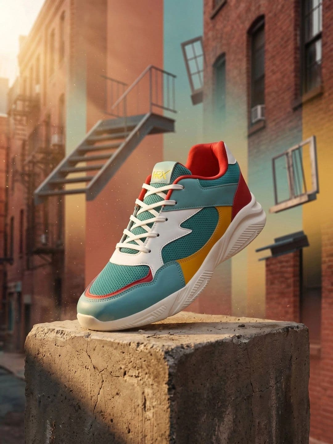 HRX by Hrithik Roshan Unisex Colourblocked Running Non-Marking Shoes - view 1
