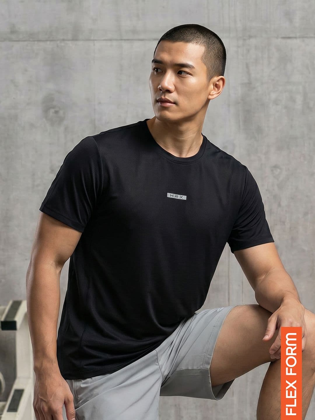 HRX by Hrithik Roshan Brand Logo Printed Rapid-Dry HWEAR Training T-Shirt - view 1