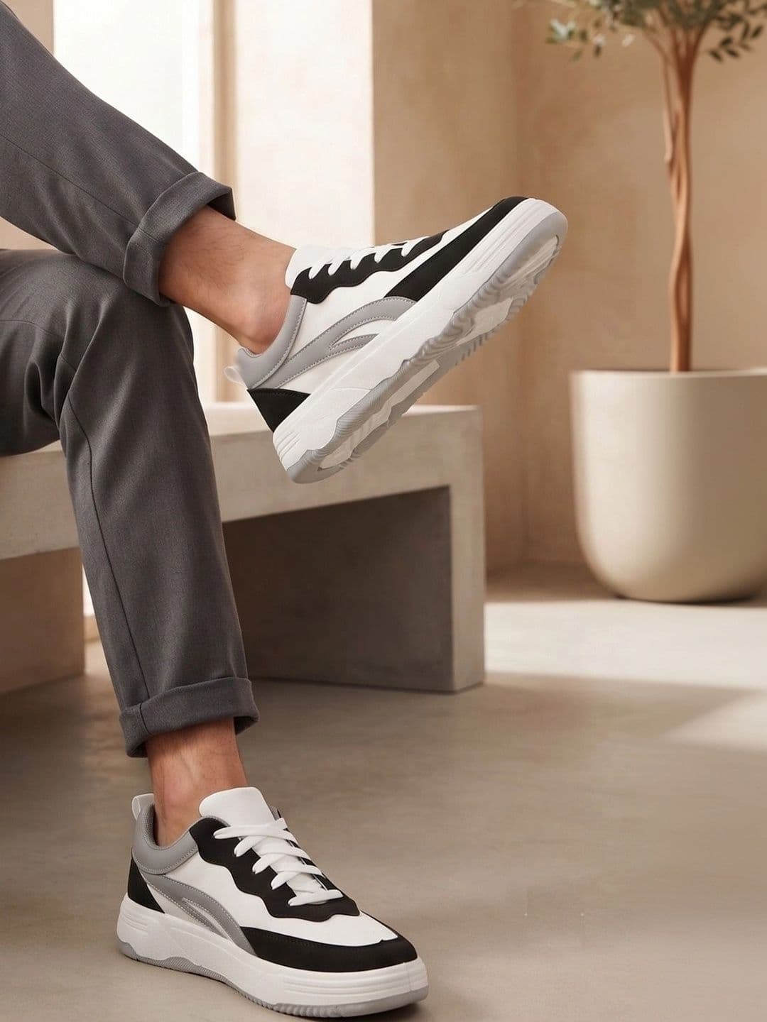 JK Port Men Colourblocked Sneakers - view 1