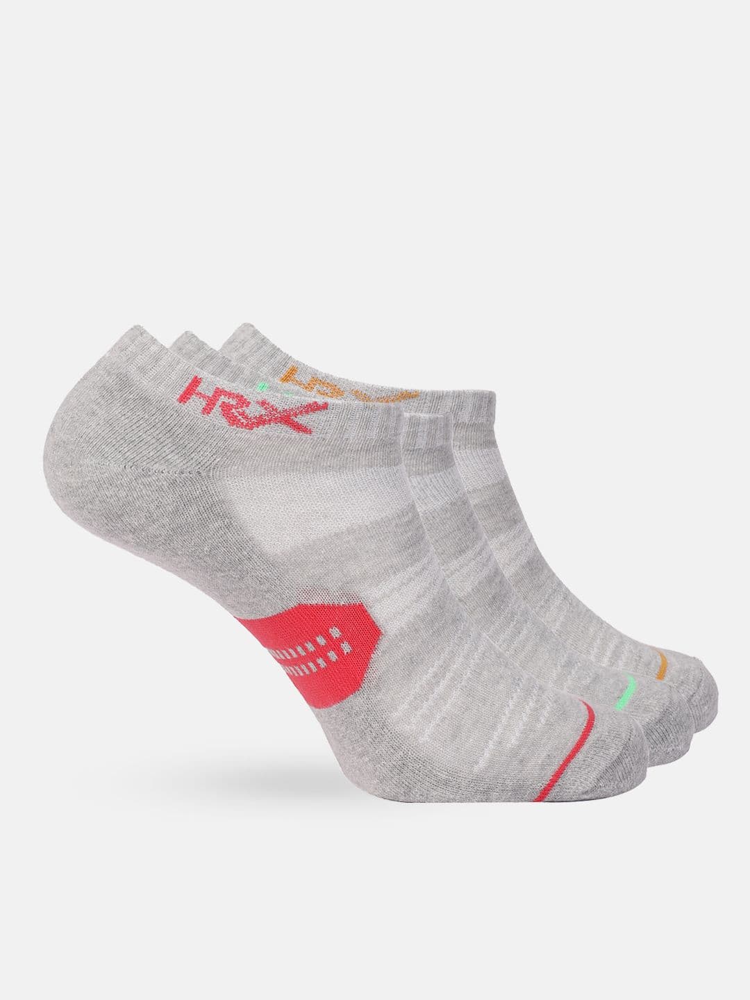 HRX by Hrithik Roshan Men Pack of 3 Patterned Ankle Length Socks - view 1