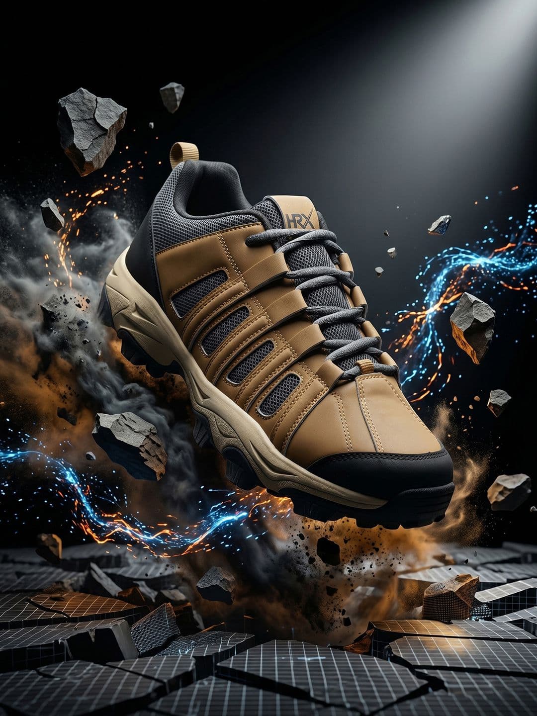 HRX by Hrithik Roshan Men Fabric Trekking Non-Marking Shoes - view 1