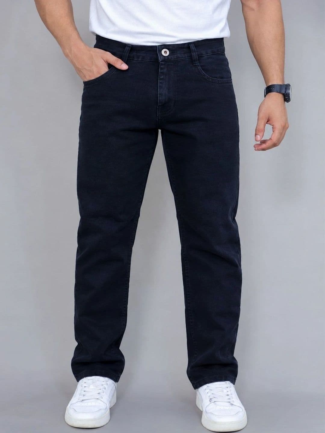 Roadster Men Straight Fit Mid-Rise Light Fade Jeans - view 1