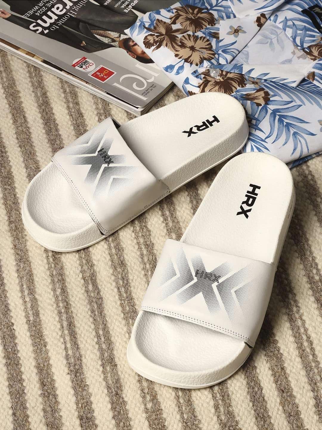 HRX by Hrithik Roshan Men Printed Sliders - view 1