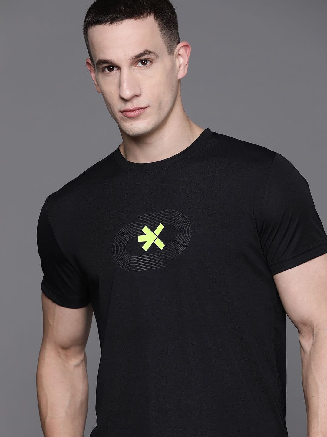 HRX by Hrithik Roshan Printed Rapid-Dry Running T-shirt - view 1