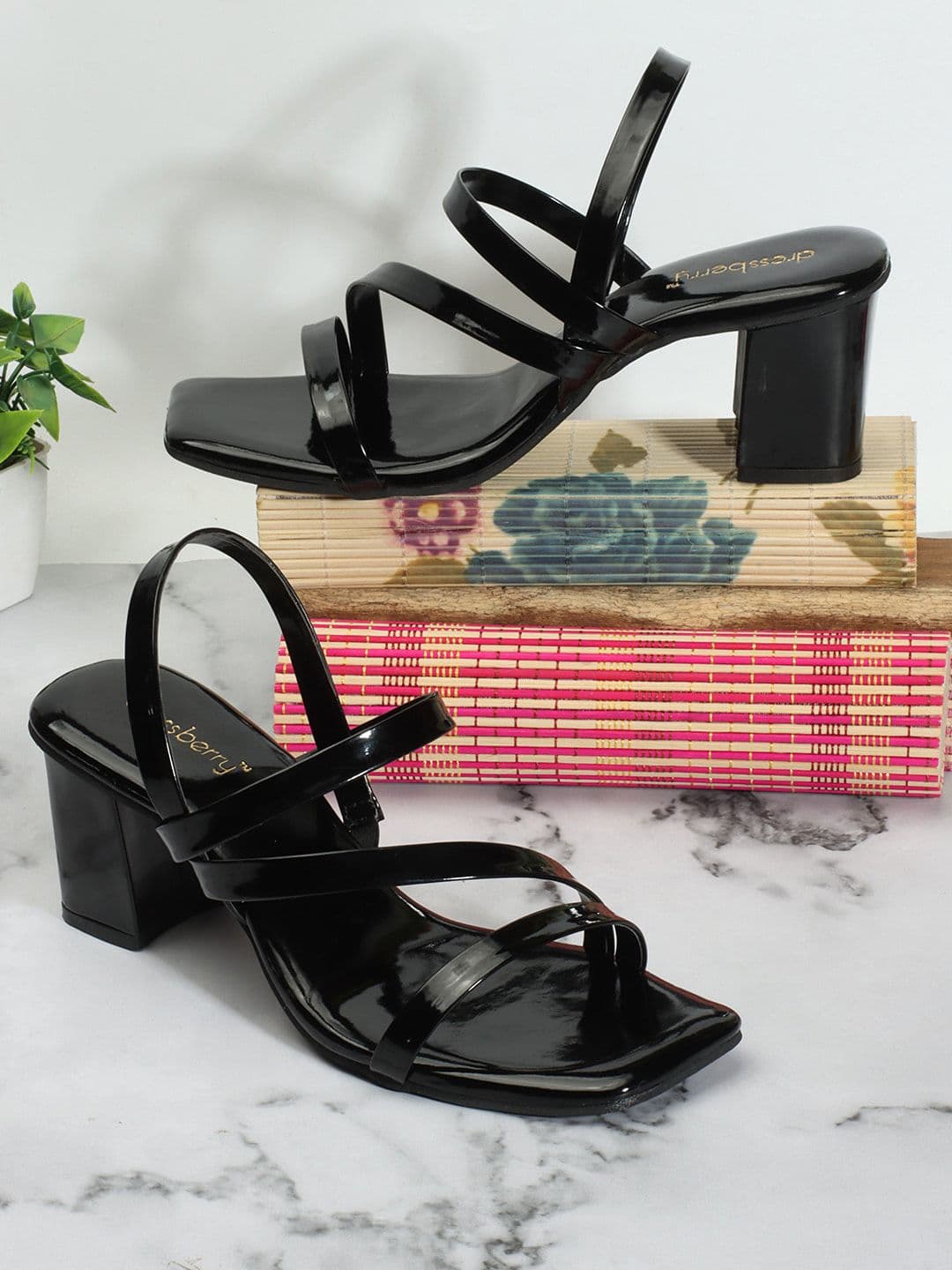 DressBerry Open Toe Block Heels - view 1