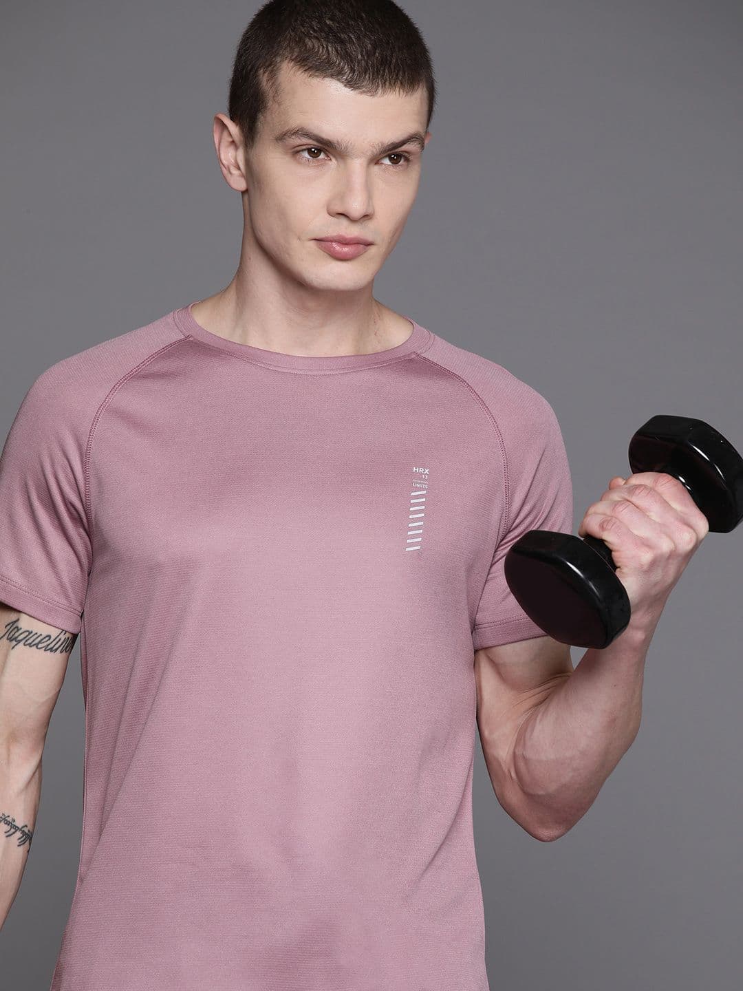 HRX by Hrithik Roshan Men Raglan Sleeves Rapid-Dry Sports T-shirt - view 1