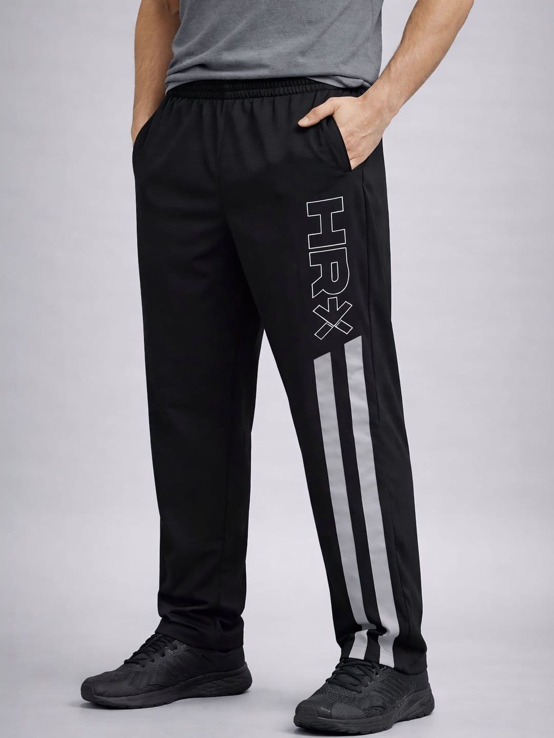 HRX by Hrithik Roshan Men Rapid-Dry Mid-Rise Track Pants - view 1