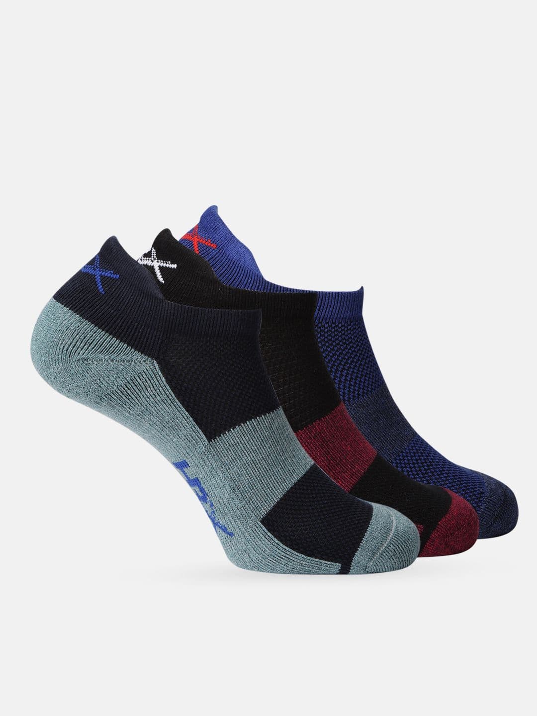 HRX by Hrithik Roshan Men Ankle length Pack of 3 Terry Socks - view 1