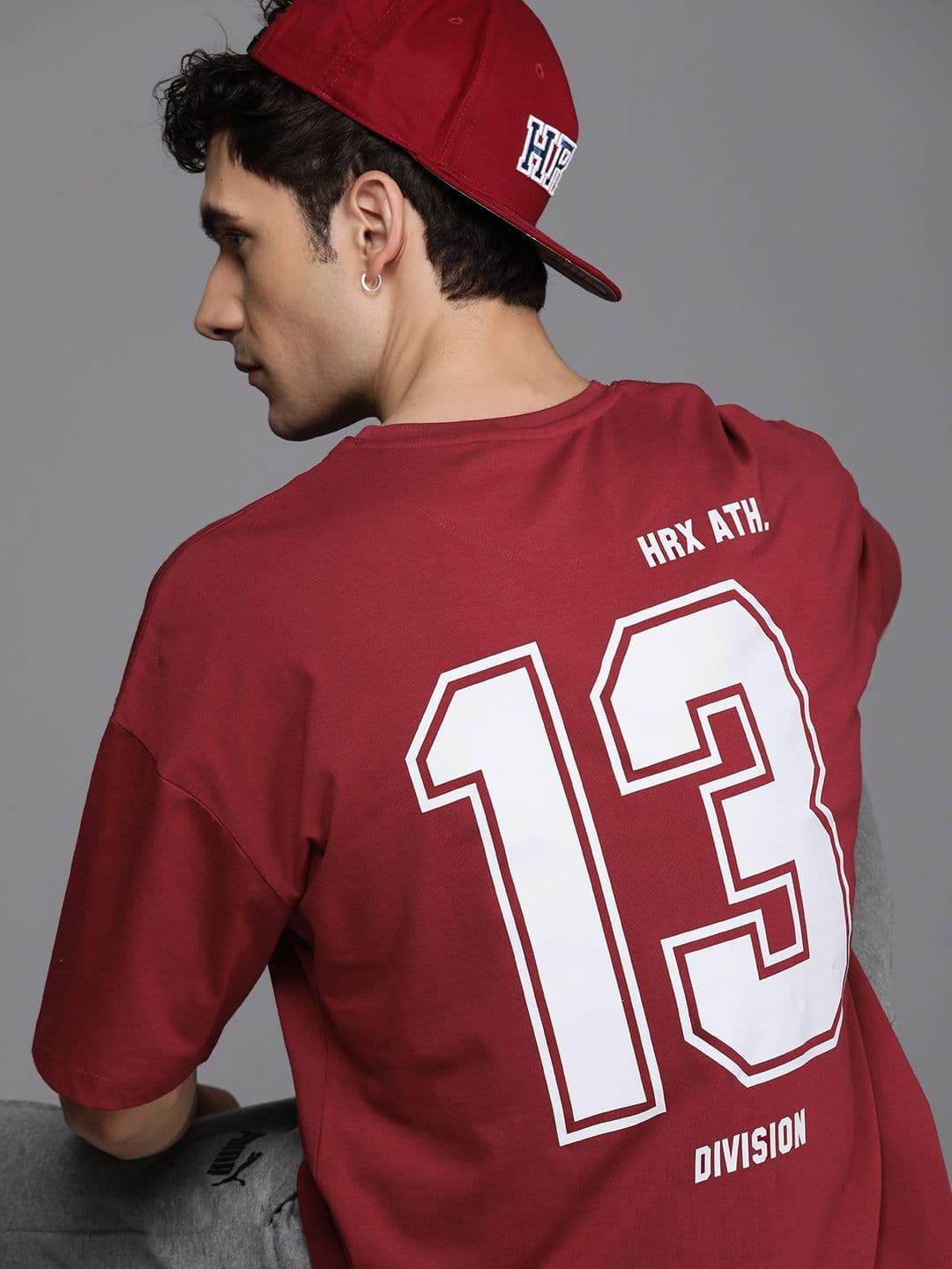 HRX by Hrithik Roshan Men Typography Printed Pure Cotton T-shirt - view 1