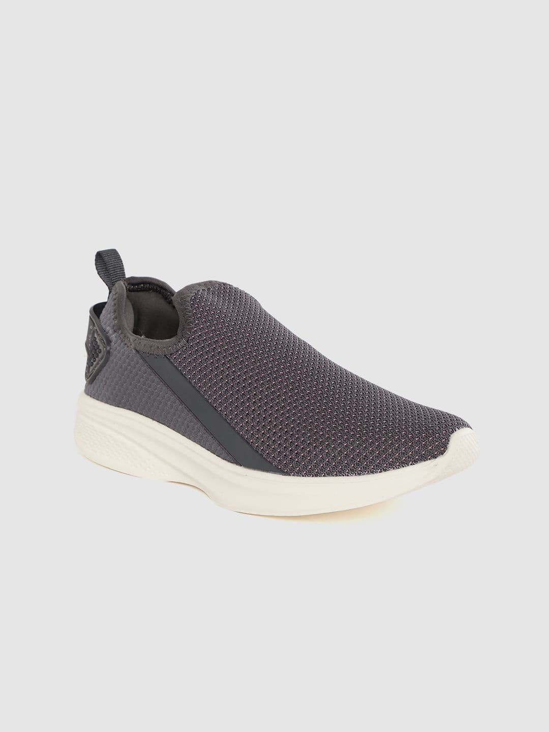 HRX by Hrithik Roshan Women Grey Woven Design Go-Lite Slip-On Walking Shoes - view 1