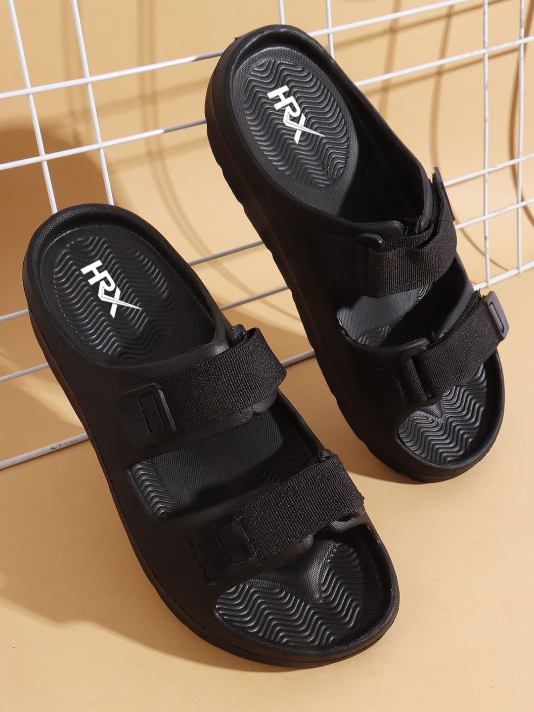 HRX by Hrithik Roshan Men Rubber Sliders - view 1
