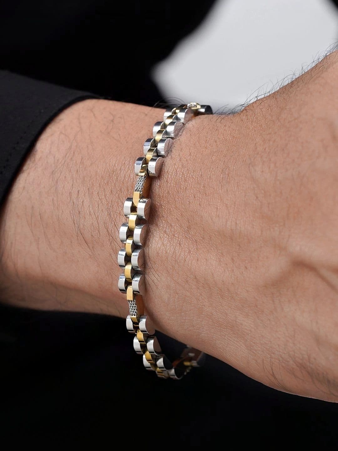 SWASHAA Men Gold-Plated Link Bracelet - view 1