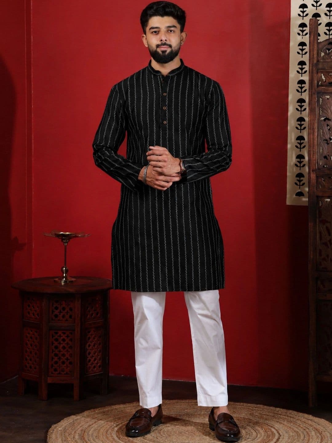 Koshin Men Printed Kurta - view 1
