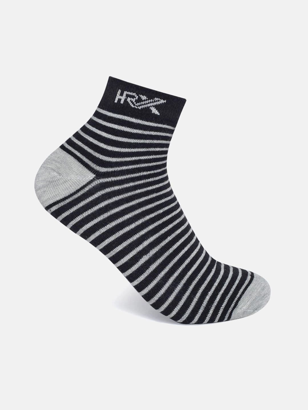 HRX by Hrithik Roshan Men Pack of 6 Cotton Blend Striped Above Ankle Socks - view 1