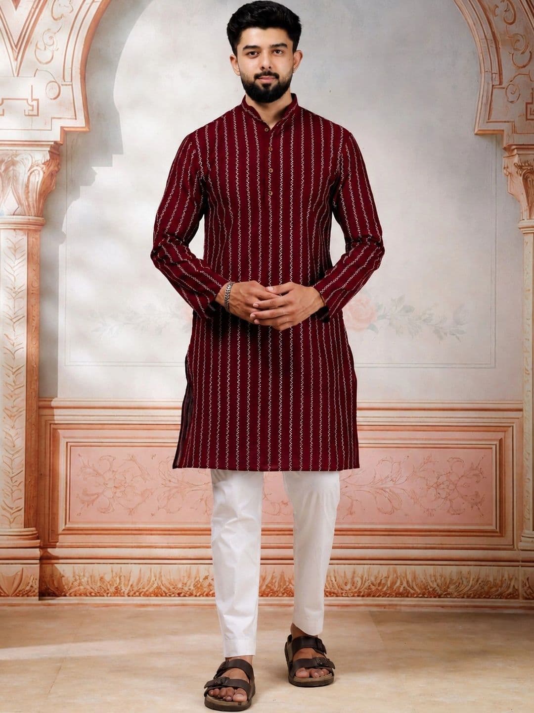 Koshin Men Printed Kurta - view 1
