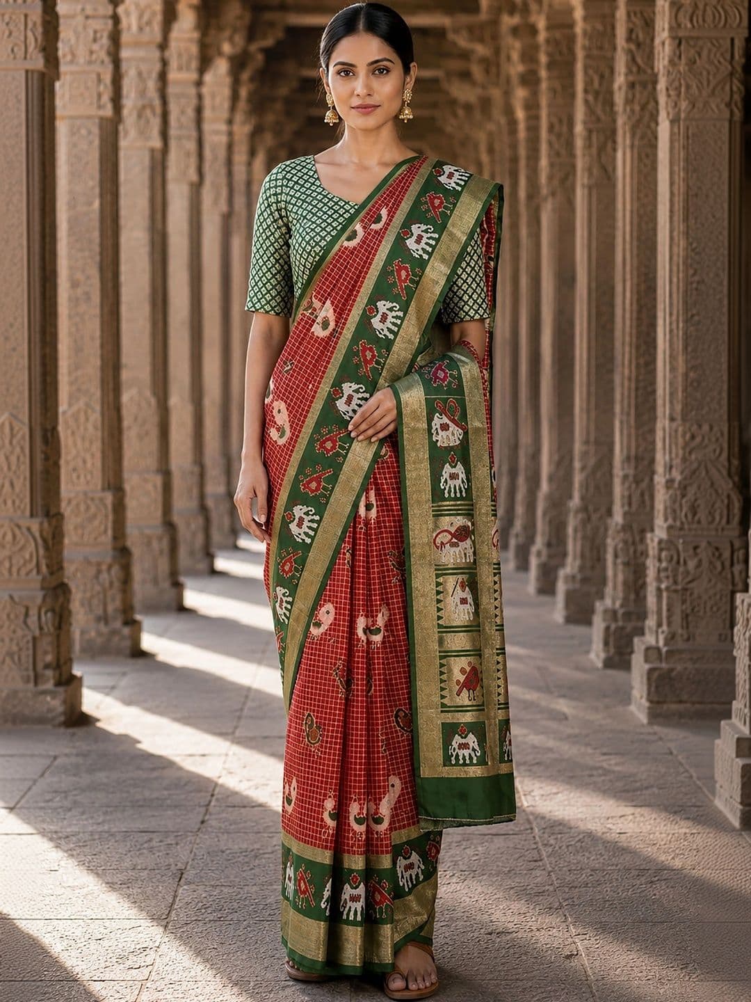 Mitera Woven Design Silk Blend Designer Banarasi Saree - view 1