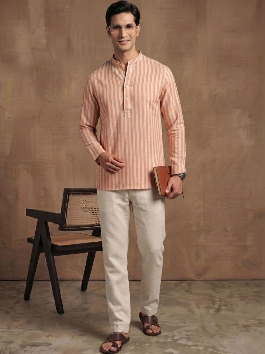 Navibhu Men Striped Kurta - view 1