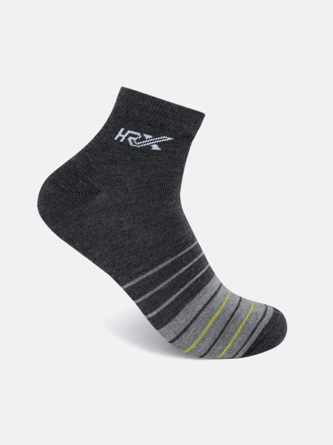 HRX by Hrithik Roshan Men Pack of 6 Cotton Blend Striped Ankle Length Socks - view 1