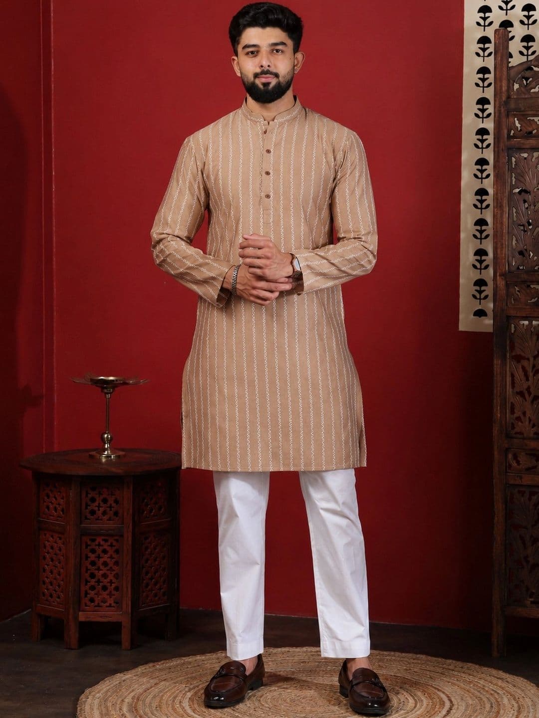 Koshin Men Printed Kurta - view 1