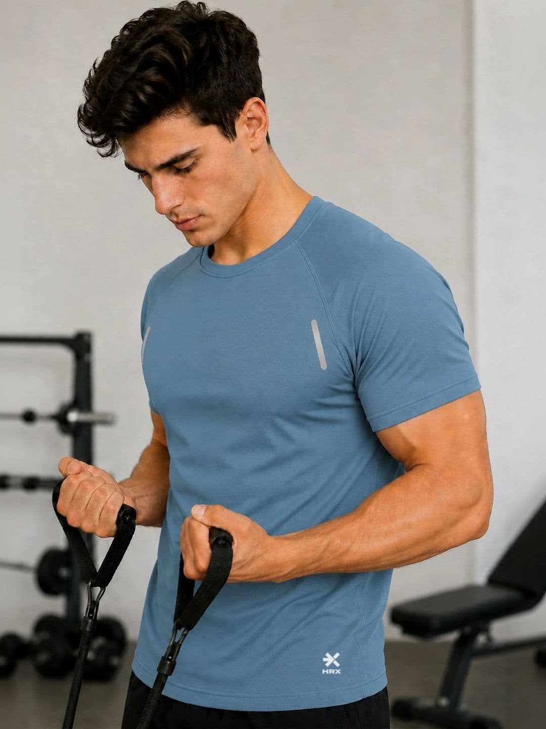 HRX by Hrithik Roshan Men Brand Logo Dri-FIT T-shirt - view 1