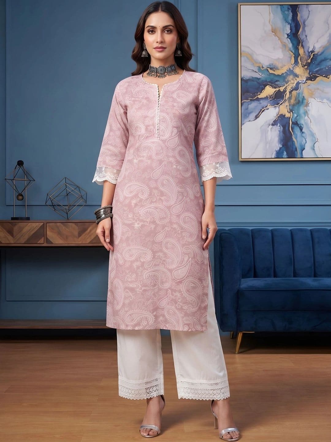 Nayo Women Paisley Printed Kurta - view 1