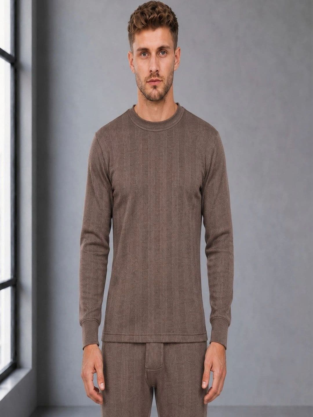 Moda Rapido Cotton Round Neck Thermal Tops - view 1