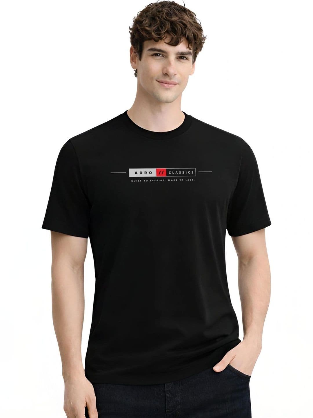 ADRO Men Brand Logo Printed T-shirt - view 1
