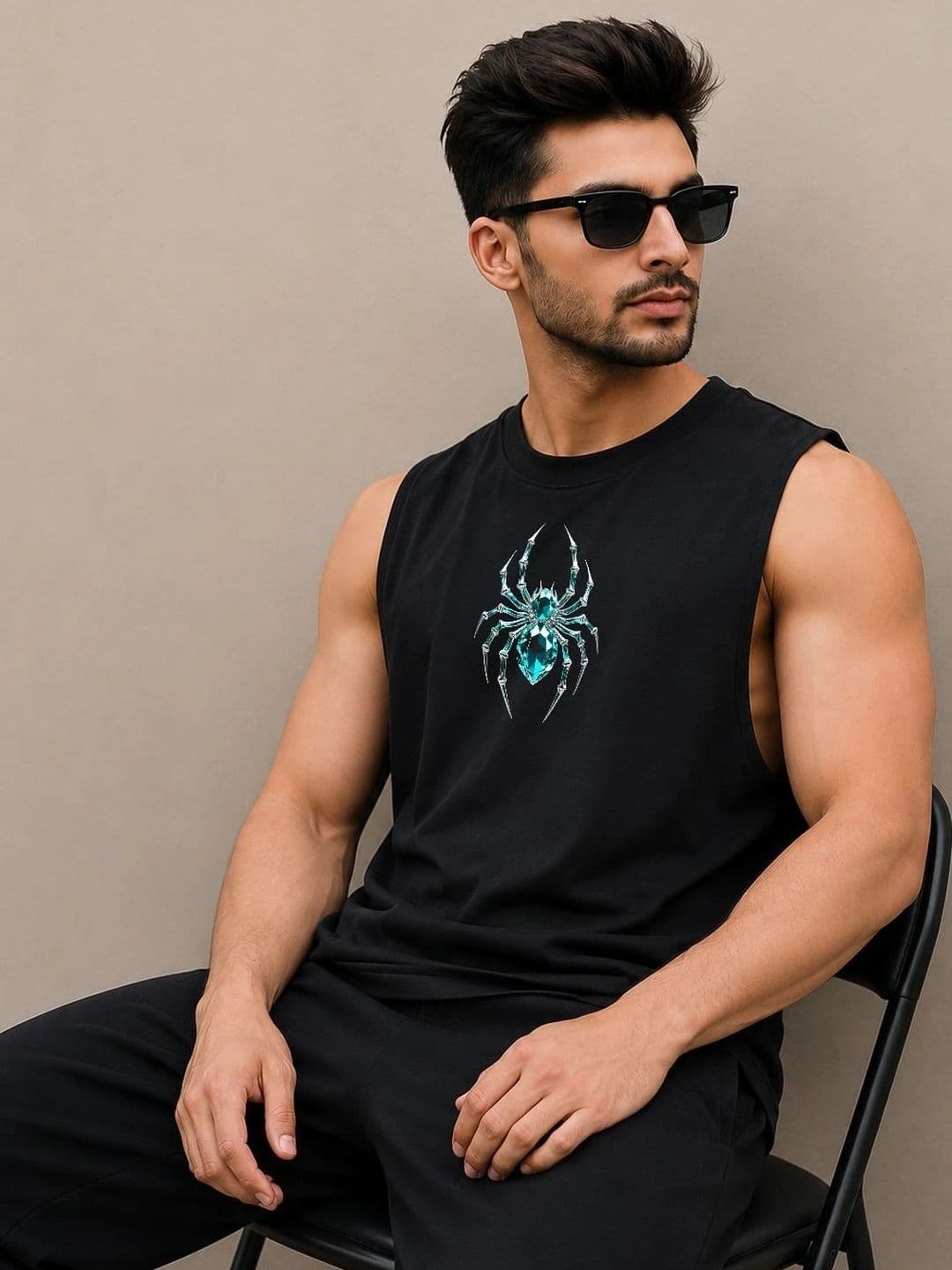 Moda Rapido Printed Cotton Blend Tank - view 1