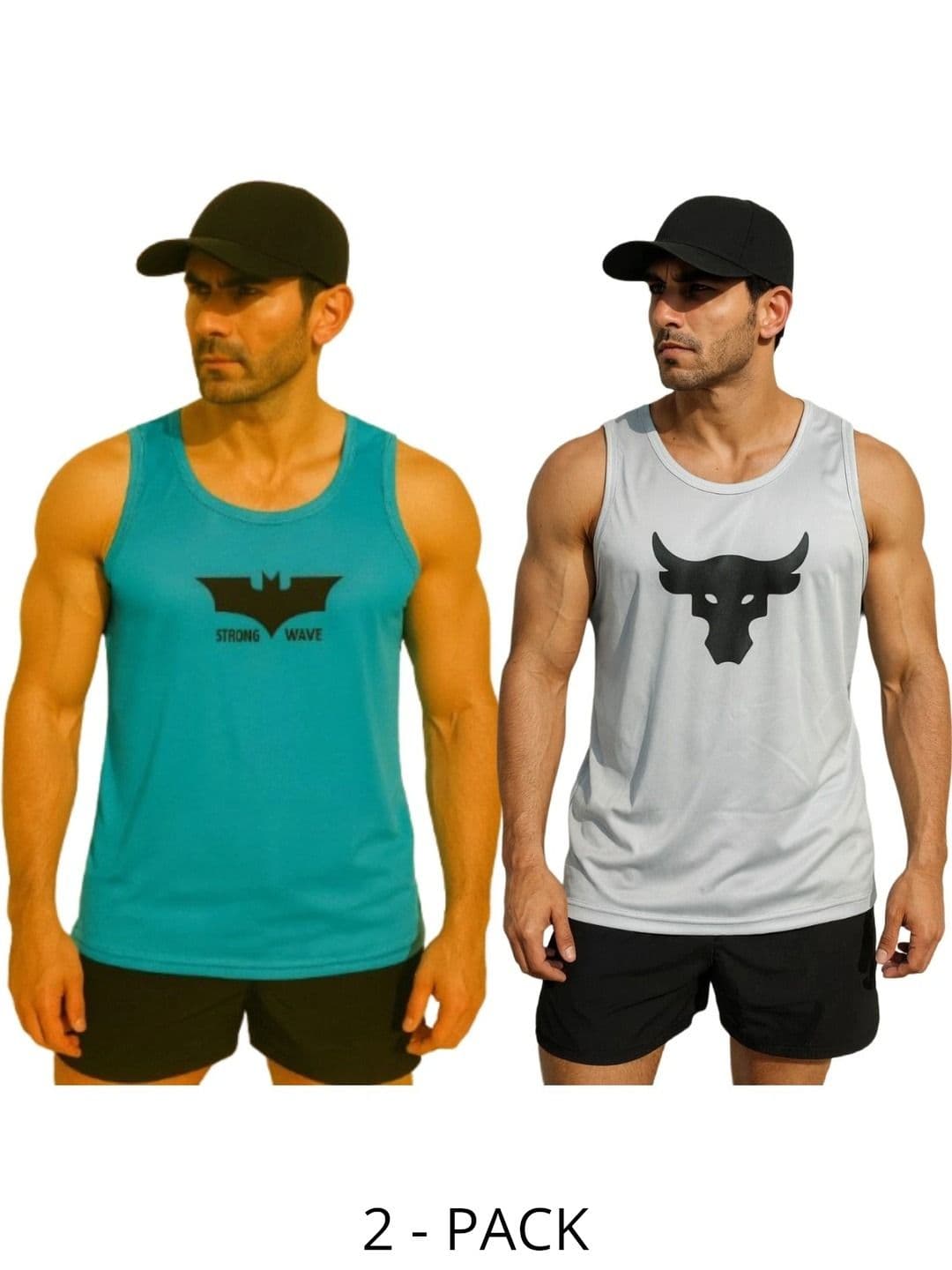 Shri Salasar Balaji Pack of 2 Printed Gym Vest - view 1