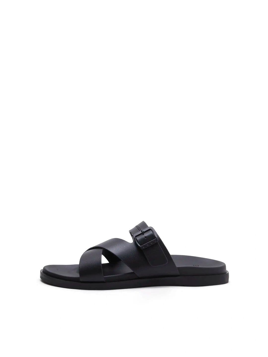 RARE RABBIT RAREZ Pluxi Men Black Leather Sandal - view 1
