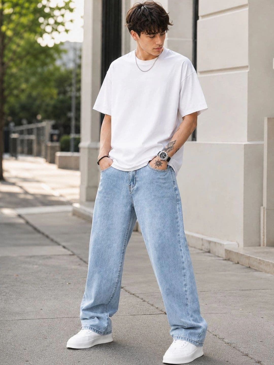 MARK VIEW Men Classic Straight Fit Mid-Rise Stretchable Jeans - view 1