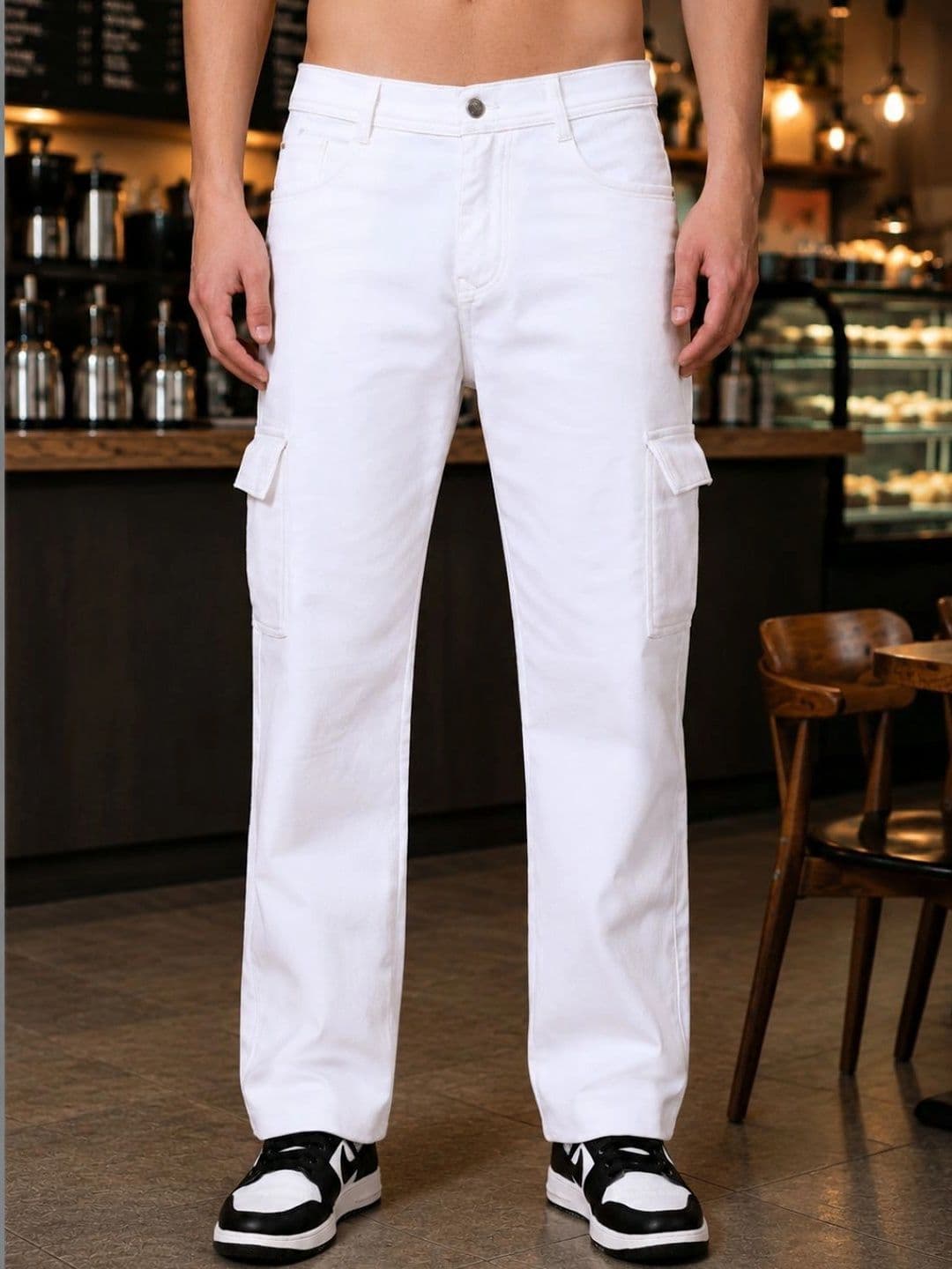 LINARIA Men Classic Straight Fit Mid-Rise Stretchable Jeans - view 1