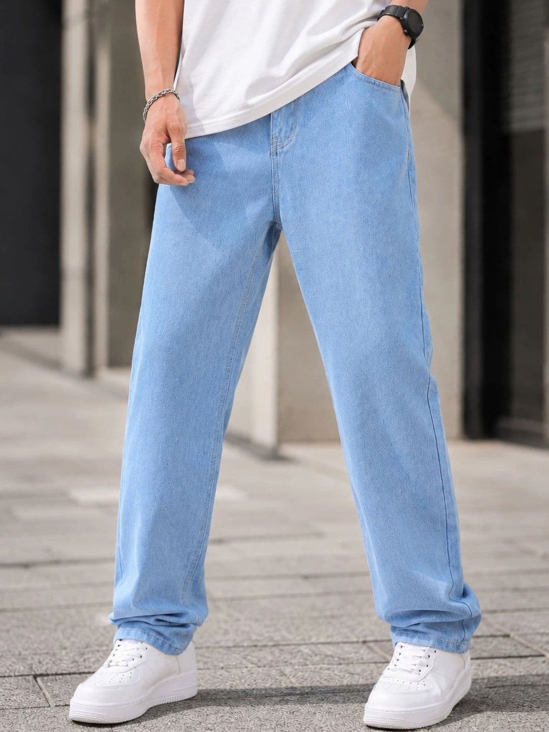MARK VIEW Men Classic Straight Fit Mid-Rise Stretchable Jeans - view 1