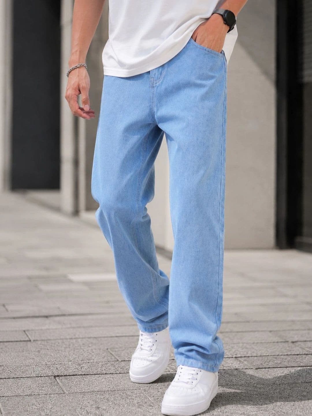 GARTEEN Men Classic Straight Fit Mid-Rise Stretchable Jeans - view 1