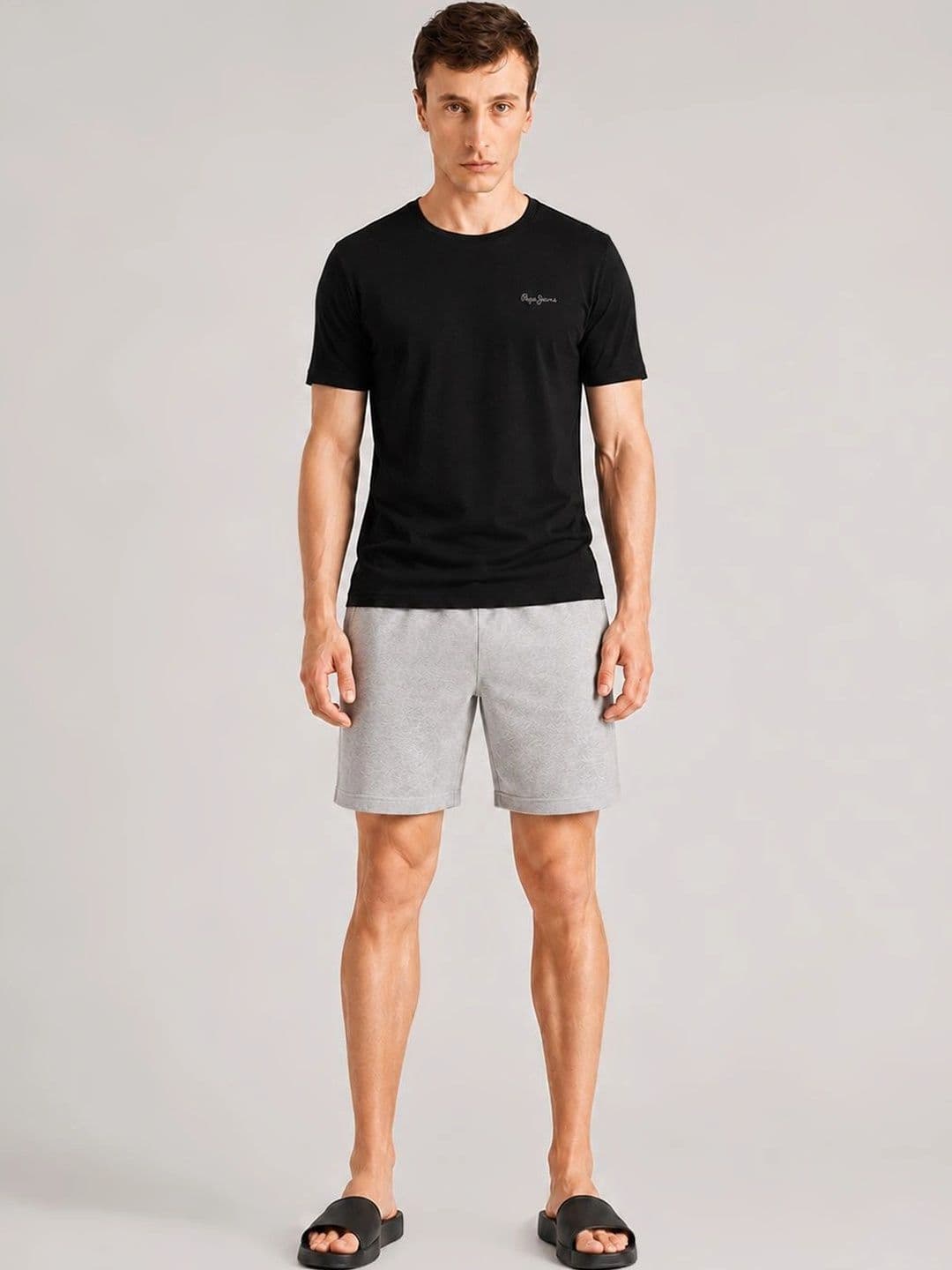 Pepe Jeans Men Crew Neck Relaxed Fit Lounge Tshirt