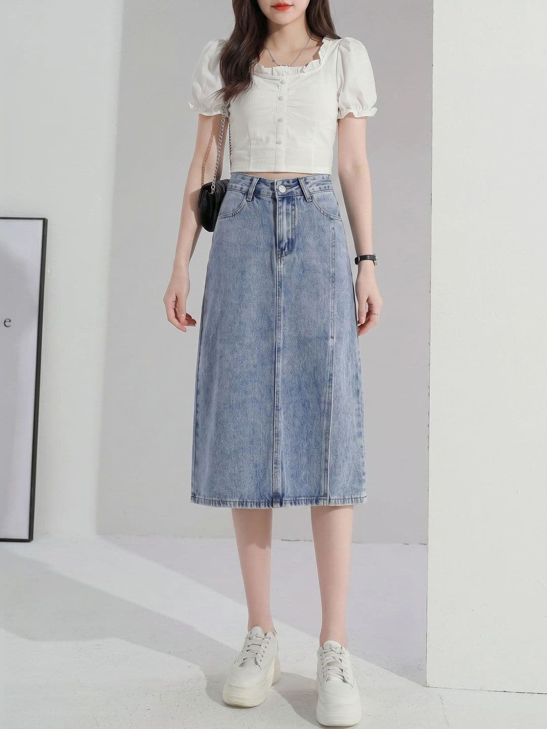 StyleCast x Revolte Women Midi A-Line Skirt - view 1