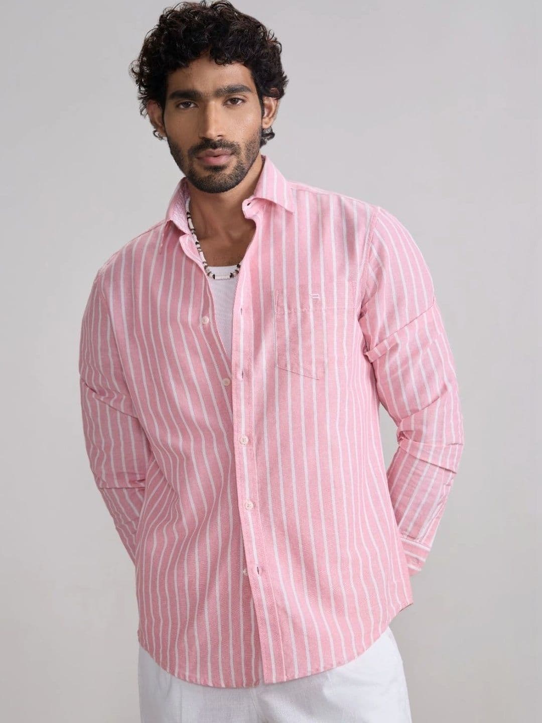 Blue Buddha Men Tailored Fit Striped Casual Shirt - view 1