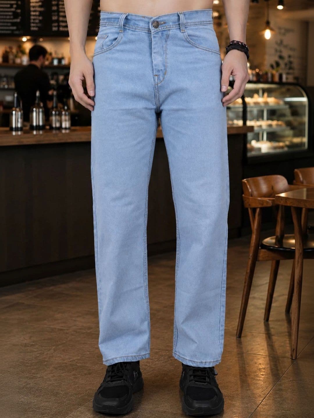 Moda Star Men Classic Relaxed Fit Mid-Rise Stretchable Jeans - view 1
