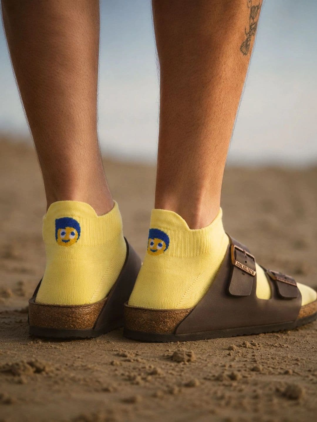 The Souled Store Unisex Cotton Blend Patterned Ankle Length Socks - view 1