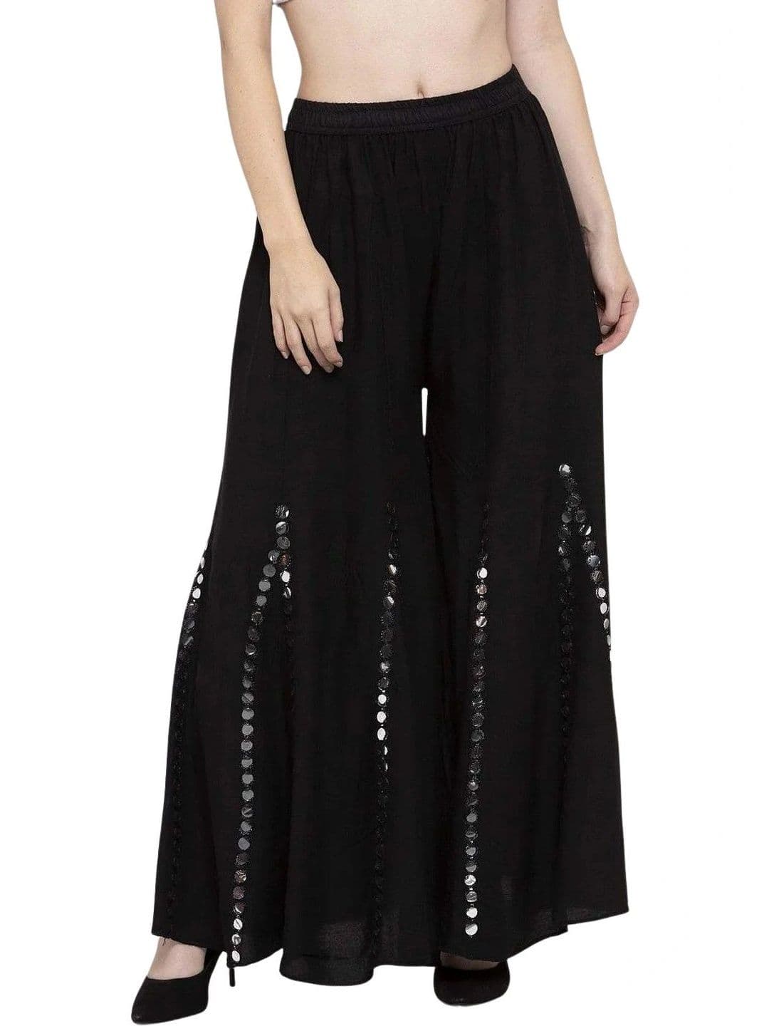 SMASUM Women 2 Knitted Ethnic Palazzos - view 1