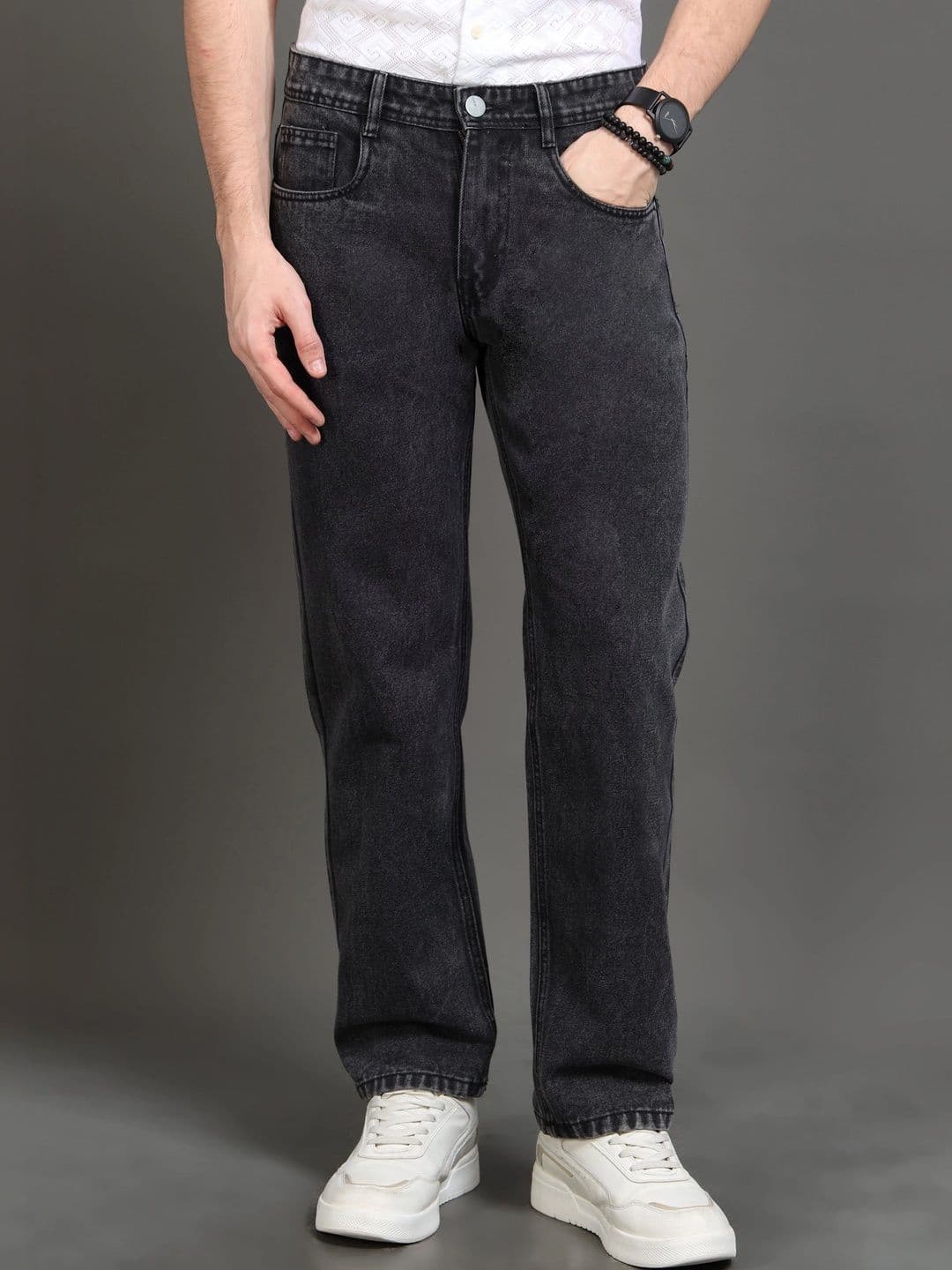 Kolor Fusion Men Loose Straight Fit Mid-Rise Light Fade Jeans - view 1