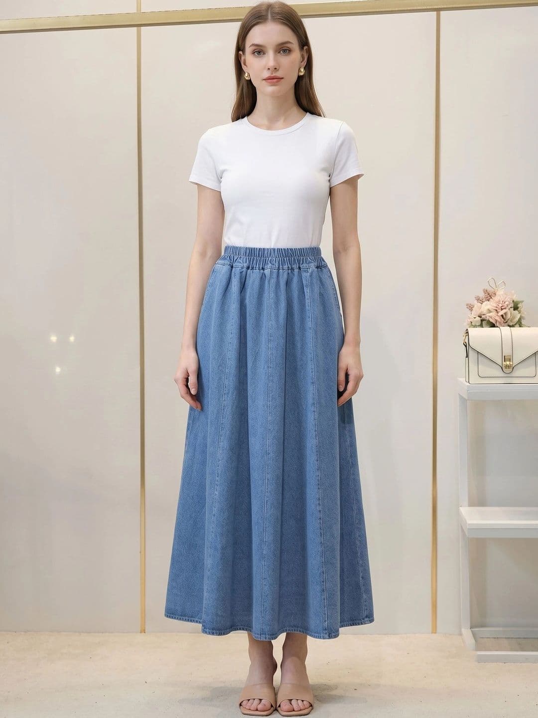 StyleCast x Revolte Women Midi A-Line Skirt - view 1