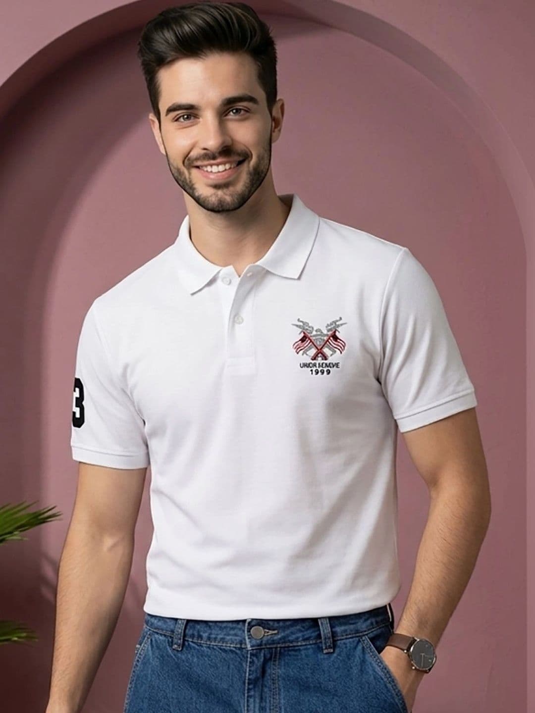 Moda Rapido Men Polo Collar T-shirt - view 1