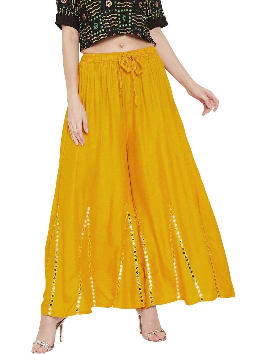 SMASUM Women 2 Knitted Ethnic Palazzos - view 1