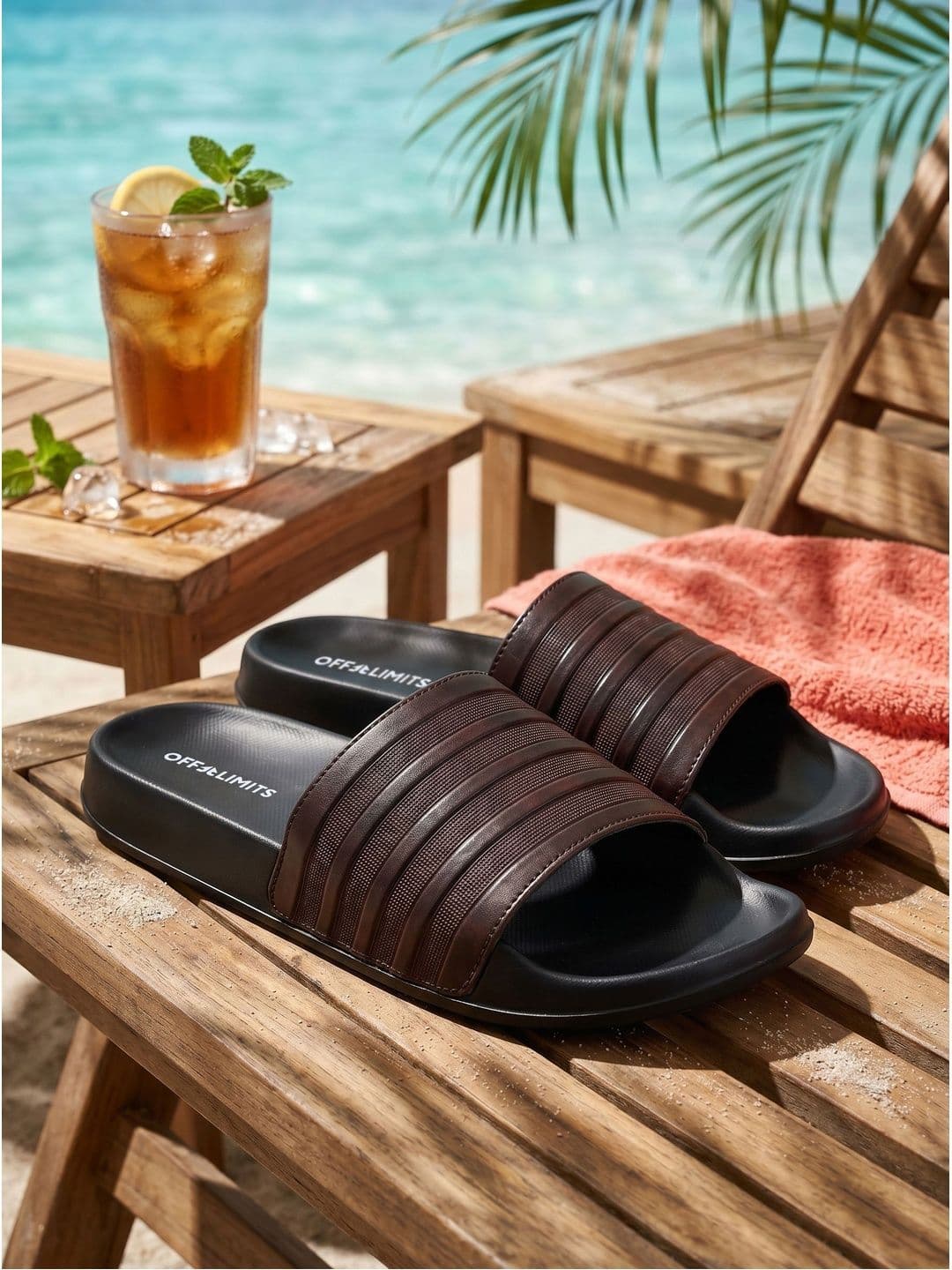 OFF LIMITS Men Self Design Sliders - view 1