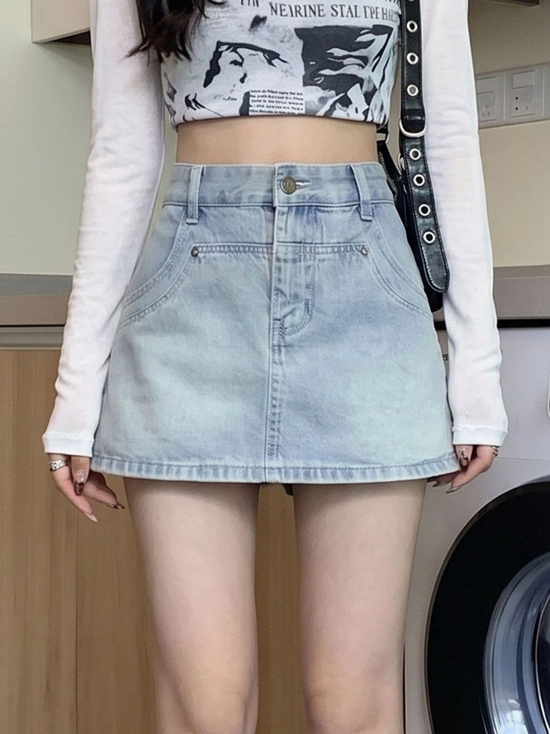 StyleCast x Revolte Women Mini Skorts Skirt - view 1