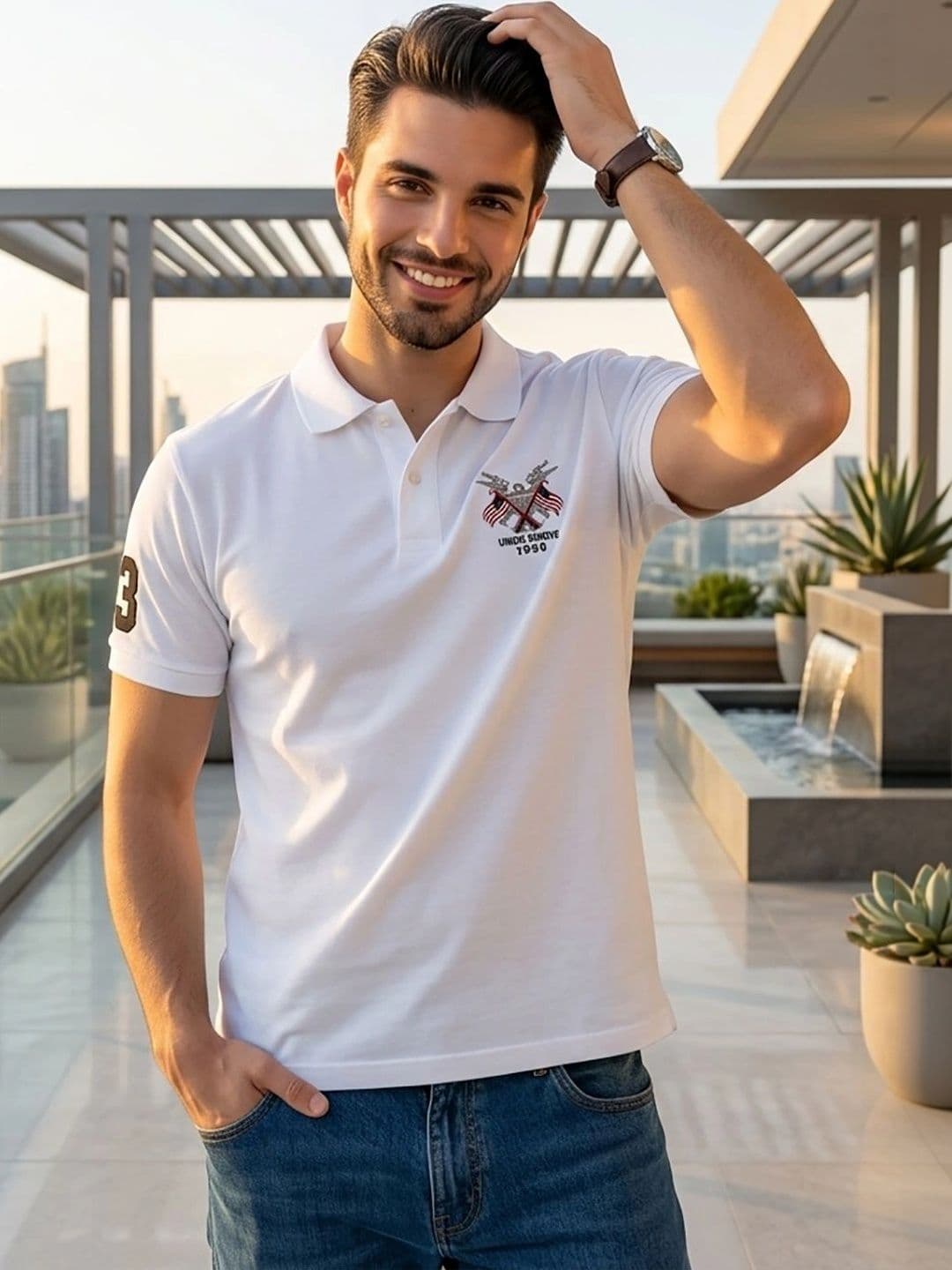 Moda Rapido Men Polo Collar T-shirt - view 1