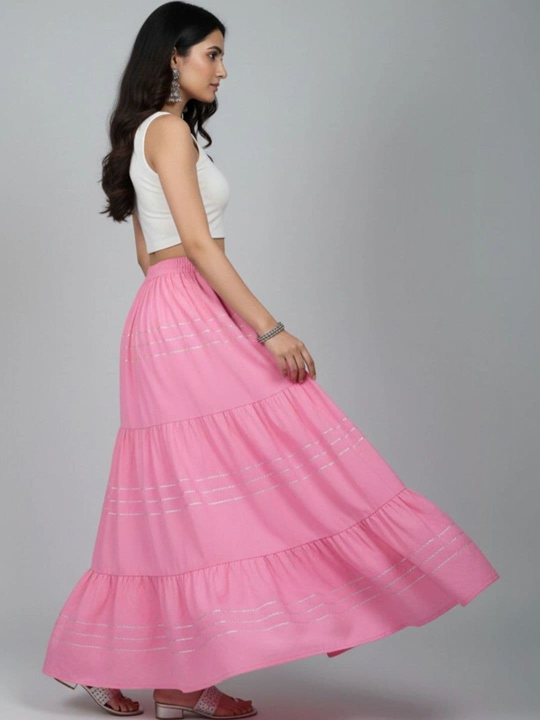 RAYIE COLLECTION Women Maxi Tiered Skirt - view 1